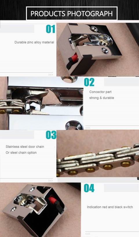 Zinc Alloy material concealed Door safety door chain 1 buyer